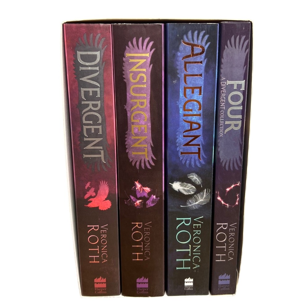 The Divergent Series Box Set Books 1-4 Paperback Veronica Roth NEW Open‎ Box